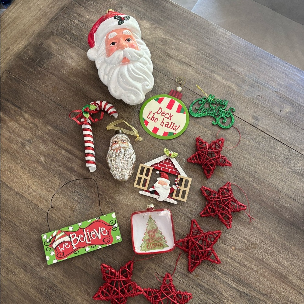 Lot of 13 Christmas Ornaments